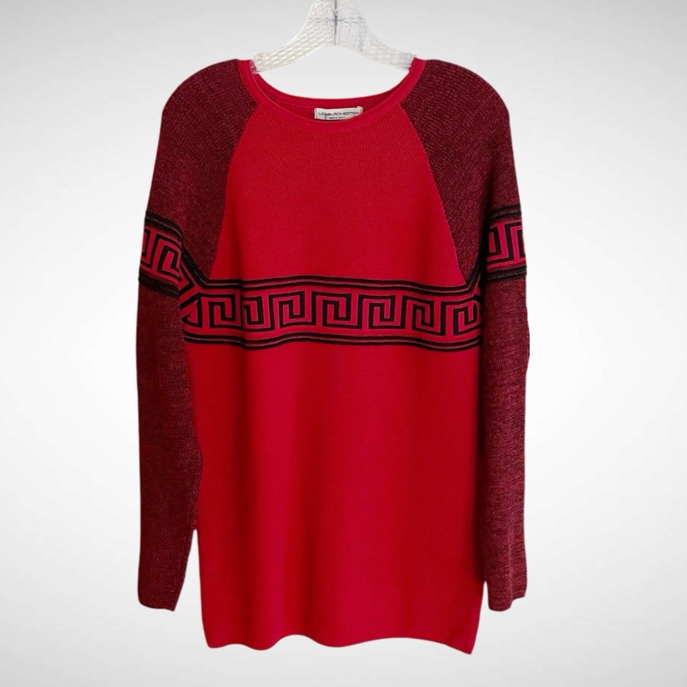 LCR Black Edition Pullover Knit Sweater Long Sleeves